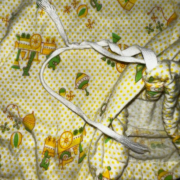 Vintage Carter's Layette Gown Sleepers yellow and green jack in box, train, toy - Picture 6 of 7